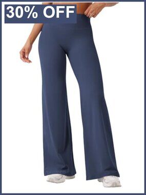 Straight Leg Workout Leggings High Waisted Yoga Pants No Front Seam